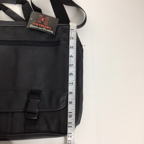 Calvin Hill Elegance and Durability black shoulder bag , multi compartments.NWT - Picture 4 of 12